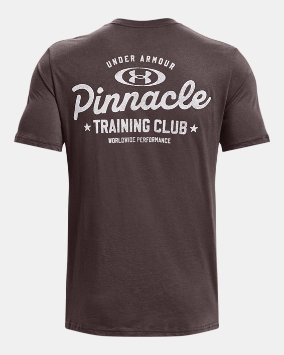 男士UA Pinnacle訓練短袖T恤 in Gray image number 5